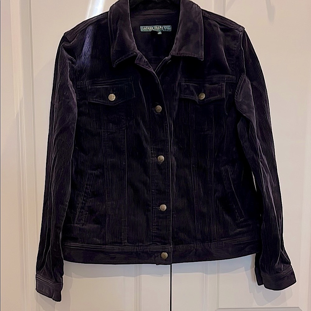 Lauren Ralph Lauren Navy Corderoy Jacket Classic Style